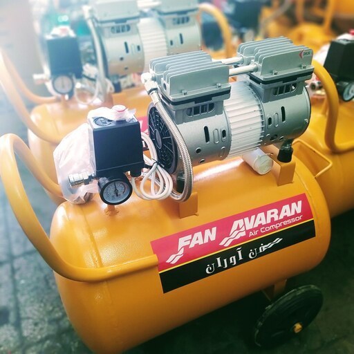 کمپرسور باد فن آوران 50 لیتری سایلنت بدون روغن با موتور 550 وات
